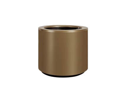 Ghiveci cilindric cu auto-irrigare KAVA, diferente variante - Hobby Flower (Dimensiuni Ø 35 x 35, Culoare auriu)