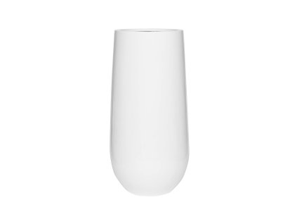 Ghiveci de flori Nax, alb lucios, dimensiuni multiple - PotteryPots