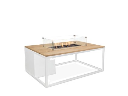 5958760 Cosiloft 120 white teak with glass set