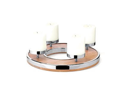 62685 adventni venec jale 36 cm mangove drevo s okrajem z nerezove oceli edzard