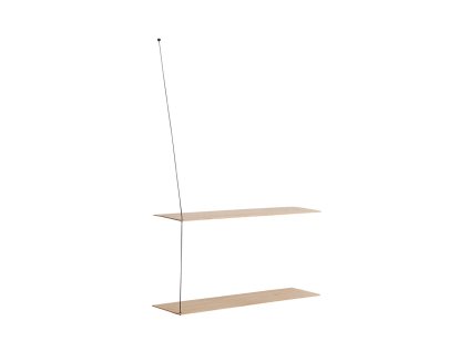 Poliță "Stedge", 80 x 22 cm, 4 variante - Woud (Varianta stejar deschis la culoare)