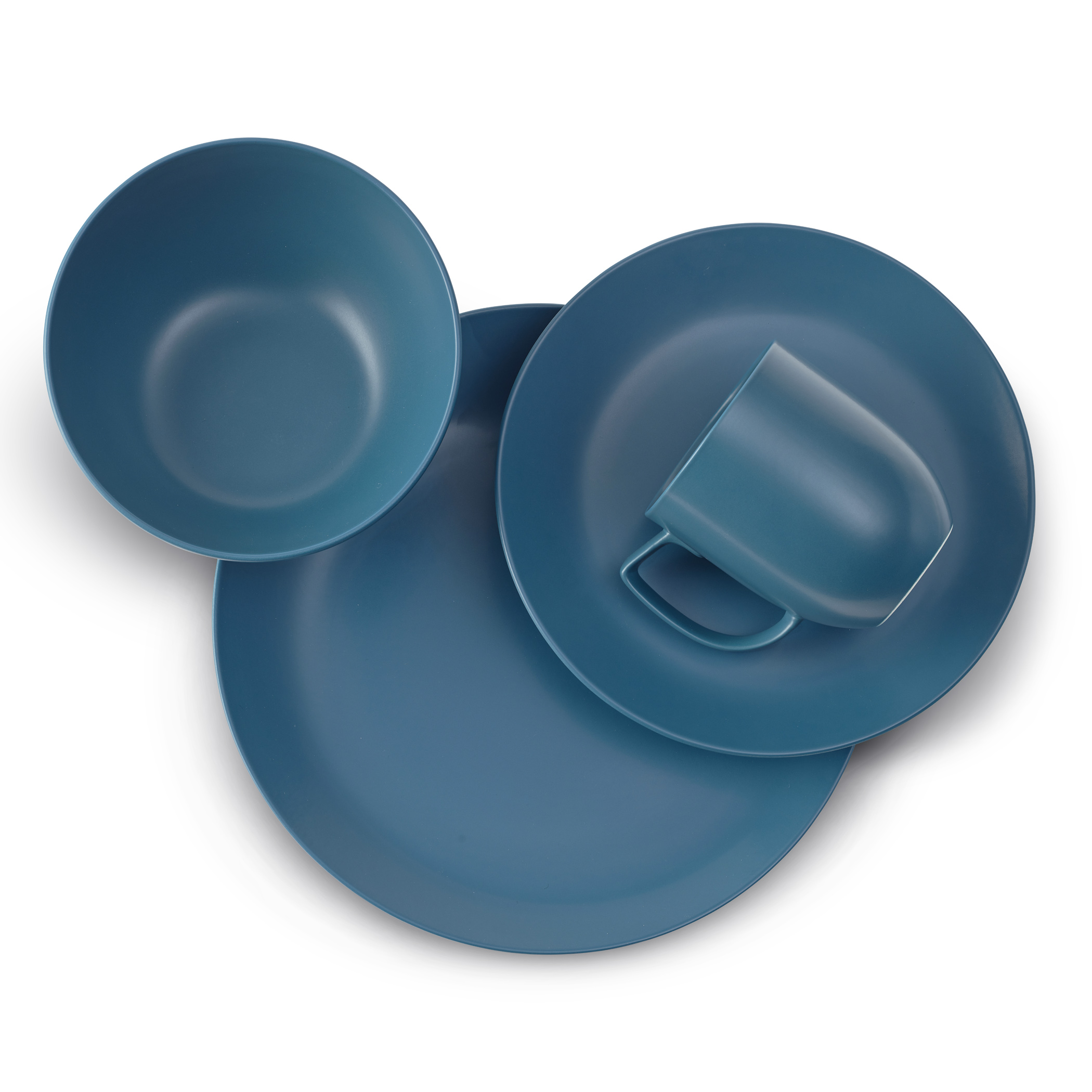 Set vase de ceramică Orbit - Aurora Blue 4 buc - Nambé