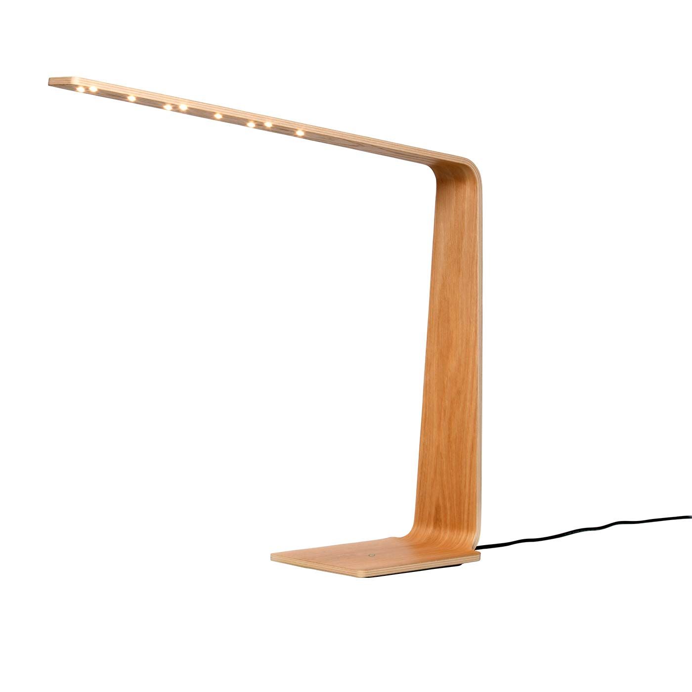 Lampă de masă LED4, mai multe variante - TUNTO Model: stejar natural, culoare albă