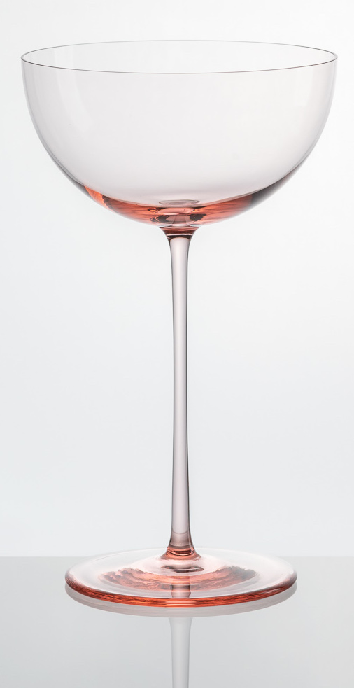 Pahar pentru vin spumant „Bubbles” roz - Lukáš Houdek