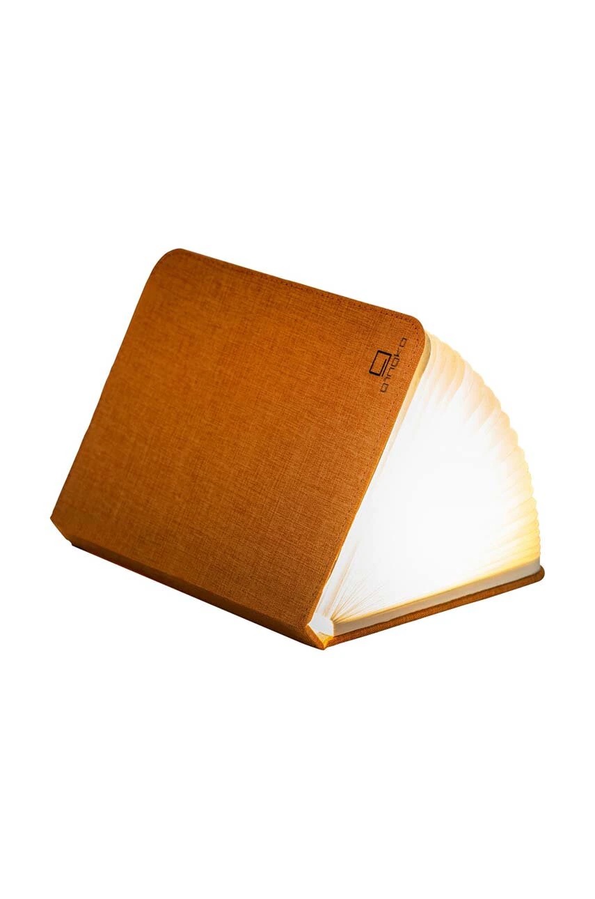Rozkládací světlo "Smart Book" mini, oranžová látka - Gingko