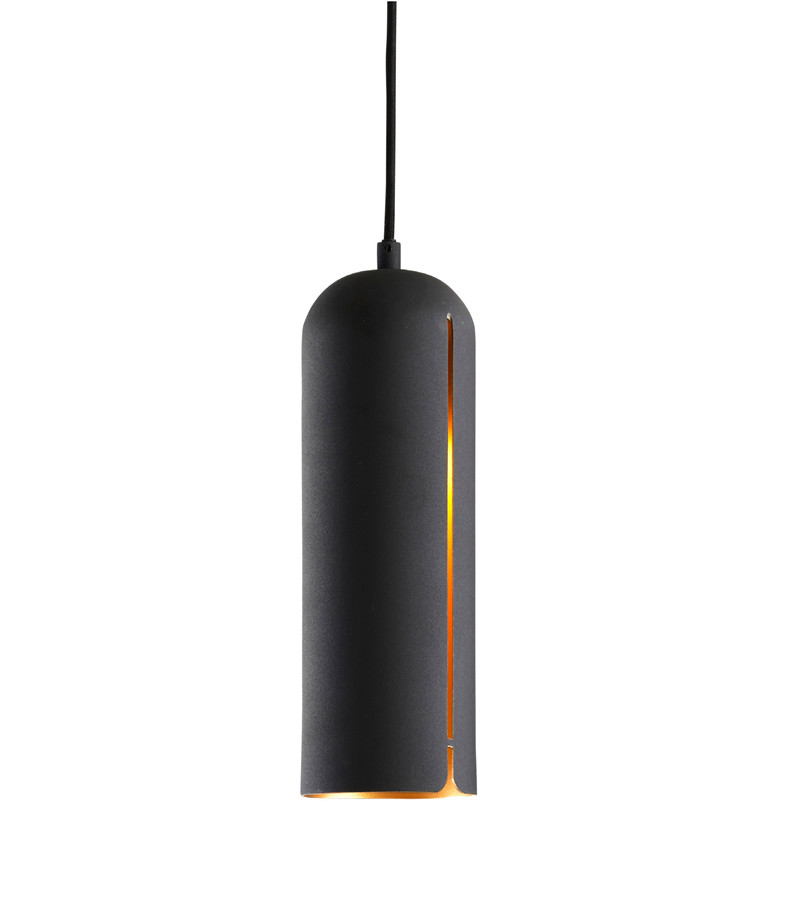 Lampă Gap lungă 2 variante - Woud Variantă: metal negru cu cupru în interior