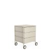 Comodă de birou MOBIL MAT 3 cu roți, mai multe culori - Kartell (Barva alb mat)
