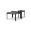 Woody Table 80cm Black Stained Oak+Woody Table 45cm Black Stained Oak