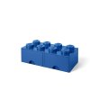 Cutie depozitare 8 cu sertare, variante multiple - LEGO (Culoare roșu)