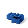 Cutie depozitare 8 cu sertare, variante multiple - LEGO (Culoare roșu)