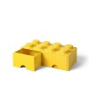 Cutie depozitare 8 cu sertare, variante multiple - LEGO (Culoare roșu)