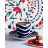 l tasses cafe turc motifs chevrons bleu blanc situation