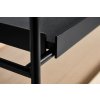 Raft regal "Tray", mărime joasă, 4 variante - Woud (Varianta rafturi din stejar deschis la culoare - 1 scurt, 2 lungi)