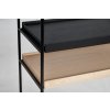 Raft regal "Tray", mărime joasă, 4 variante - Woud (Varianta rafturi din stejar deschis la culoare - 1 scurt, 2 lungi)