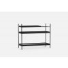 Raft regal "Tray", mărime joasă, 4 variante - Woud (Varianta rafturi din stejar deschis la culoare - 1 scurt, 2 lungi)