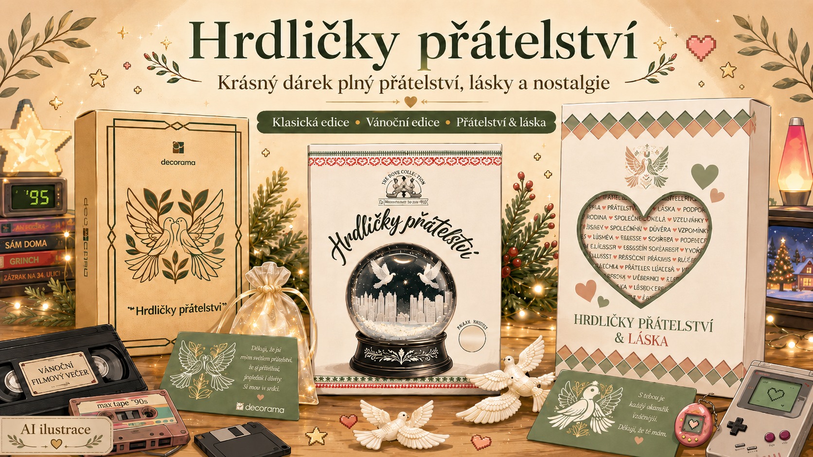 Proč jsou Hrdličky přátelství ideálním dárkem pro mileniály? Nostalgie, která zahřeje u srdce