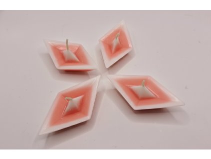 Vánoční plovoucí lodička ORANŽOVÁ – tradiční svíčka (4 ks)