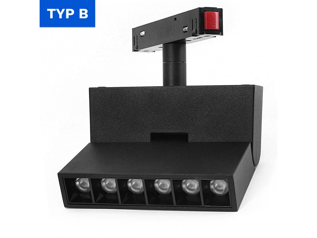 Diódová žiarovka pre magnetické lišty, uhlová, 6W, 4000K, DDCX-GDZD6 - TYP B