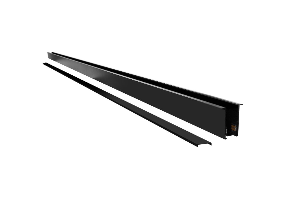 Magnetická lišta pod omietku LL-20F čierna 200 cm