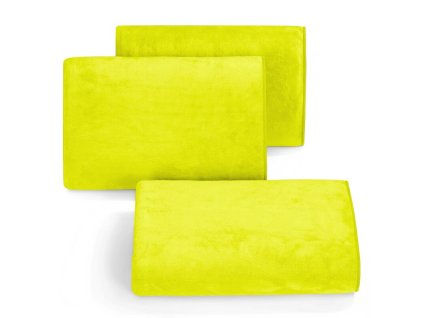 Minimalistický, veľmi mäkký a savý uterák z mikrovlákna príjemného na dotyk 70x140 cm žltá 100 % polyester