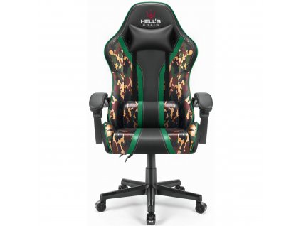 Herná stolička Maskáčová Hell's Chair Battle Camo