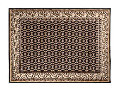 Kusový koberec C512F čierny/krémový BALI PP (Rozmer 200x300)