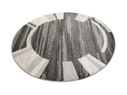 Kusový koberec 3443A čierny SARI KOŁO B1X (Rozmer 200x300)