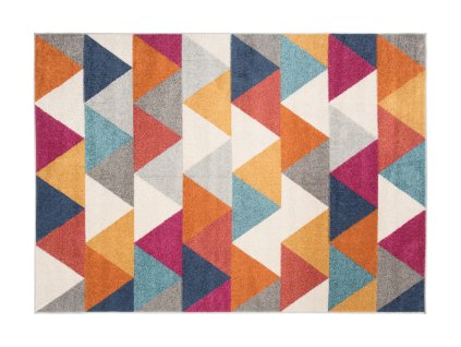 Kusový koberec C944A biely/ružový LAZUR (Rozmer 200x290)