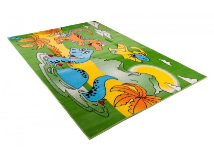 Kusový koberec A731B zelený KINDER CFV (Rozmer 80x150)