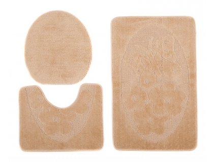 Koberec béžový  1125 1422 MONO 3PC (Rozmery 50x80)