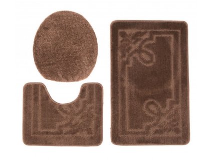 Koberec hnedý  8121 MONO 3PC (Rozmery 50x80)