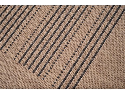Kusový koberec 20001 kávový / čierny (Rozmer 120x170)