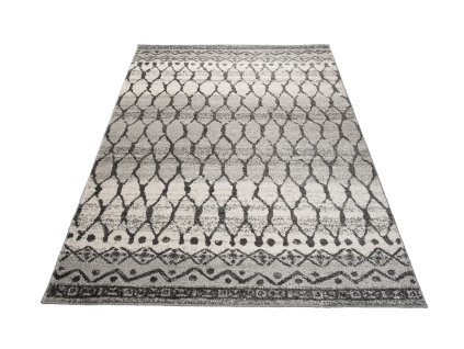 Kusový koberec H071B biely SARI BSF (Rozmer 160x203)