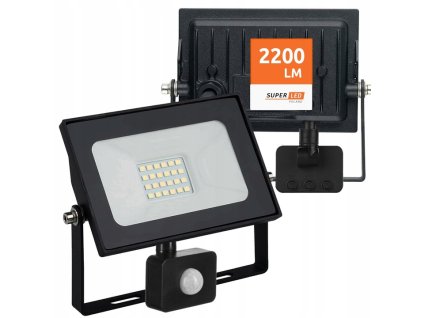 halogen naswietlacz led 20w 2200 lm ip65 czujnik ruchu super mocny 4000k big