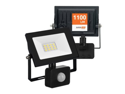 halogen naswietlacz led 10w 1100 lm ip65 czujnik ruchu super mocny 4000k big