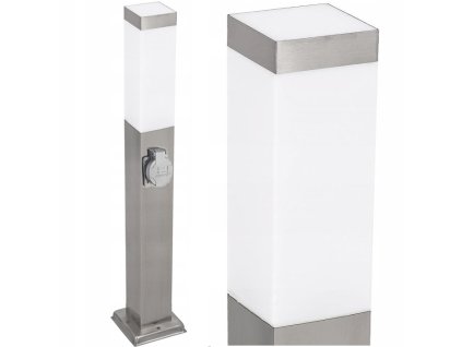 lampa ogrodowa slupek 65 cm e27 z gniazdem 230v big