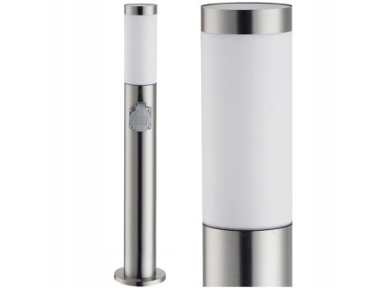lampa ogrodowa slupek ogrodowy 65 cm e27 z gniazdem 230v superled big