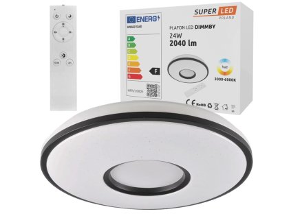 lampa sufitowa panel led plafon 24w cct 3 barwy sciemniacz pilot superled big