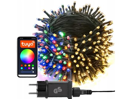 lampki choinkowe led rgb 230v bluetooth smart 20m wifi tuya superled big