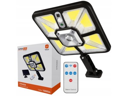 lampa solarna led cob latarnia uliczna z czujnik 150w z kablem 5 m pilot big