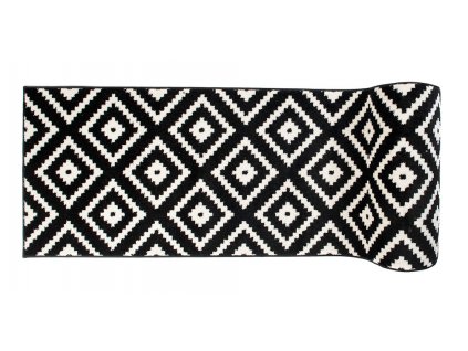 Koberec čierny  L885A MAROKO (Rozmery šírka 120 cm)