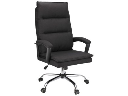 ESPO látkové otočné kreslo - čierna