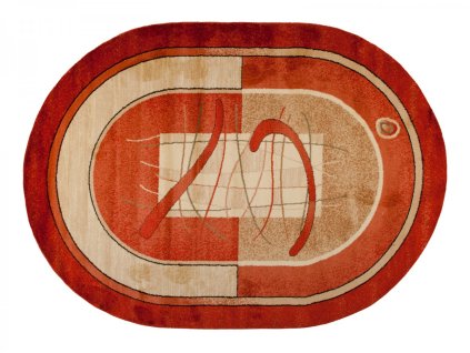 Kusový koberec 5118A hnedo oranžový DORIAN OV (Rozmer 200x300)