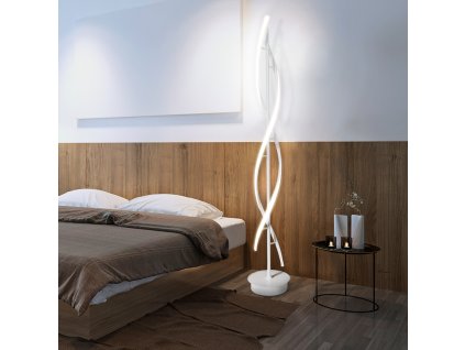 TREND BIELA ​​STOJACIA LAMPA 70W + DIAĽKOVÉ OVLÁDANIE DL-F10