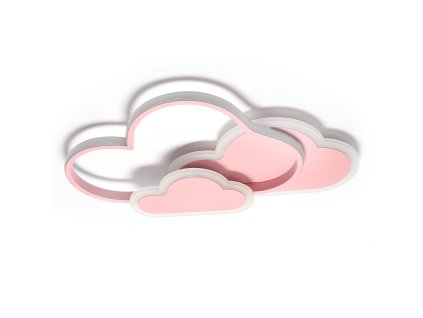 DETSKÉ LED STROPNÉ SVIETIDLO RUŽOVÉ OBLAKY 58W + DIAĽKOVÉ OVLÁDANIE DL-I03