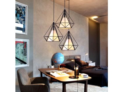 Loftová lampa s okrúhlym držiakom Diamond