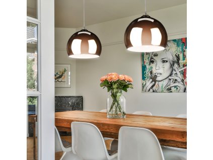 Závesná lampa E27 zlatá HY-2701