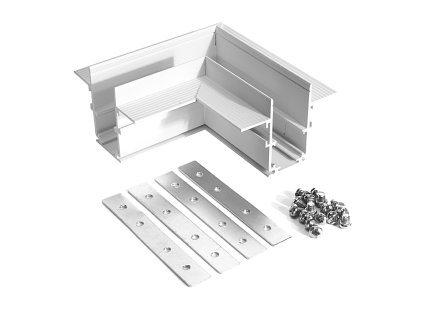Roh pre zapustené magnetické lišty LL-20A biely