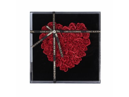 Srdce z červených ruží