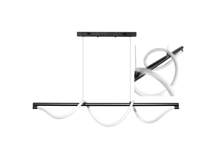 Závesná lampa Serpente DDXZ004 55W čierna - hladká trubica